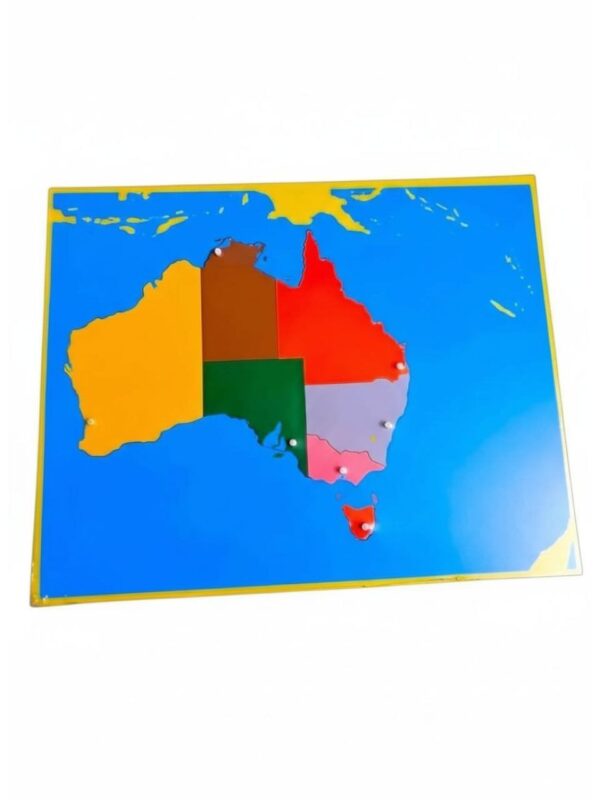 מפת פאזל יבשת אוסטרליה + מפת בקרה