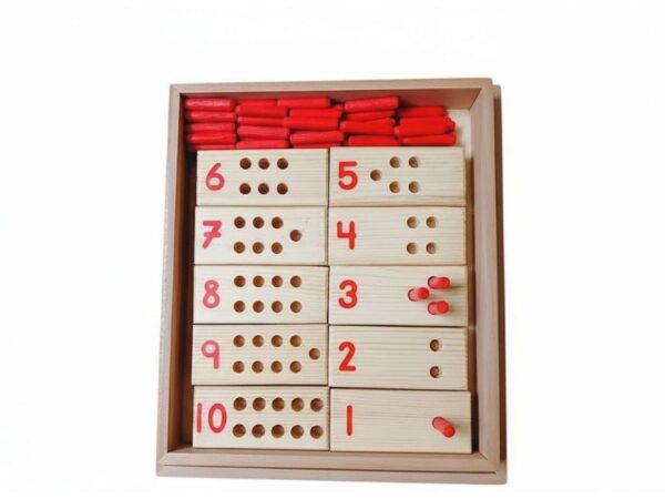 סט בלוקי עץ עם מספרים