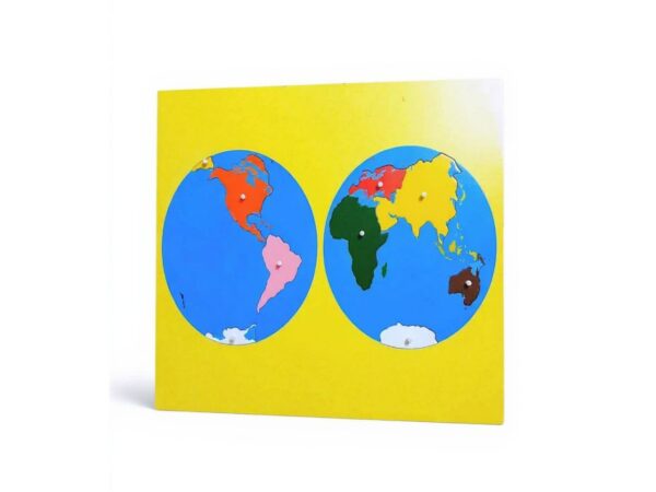 מפת פאזל יבשות העולם + מפת בקרה